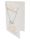 Bridget Bridesmaid Gifts Interlocking Hearts Necklace