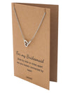 Lilia Bridesmaid Gifts Interlocking Hearts Necklace