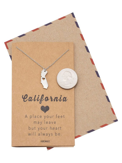 Sylvie California State Necklace