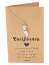 Sylvie California State Necklace