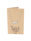 Keira Cat Necklace Quotes Greeting Card