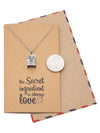 Shiela Gifts For Mom Chefs Necklace Kitchen Stove Charm Pendant Jewelry Greeting Card