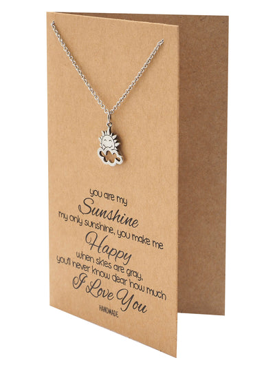 Ellen Sun and Cloud Charms Necklace