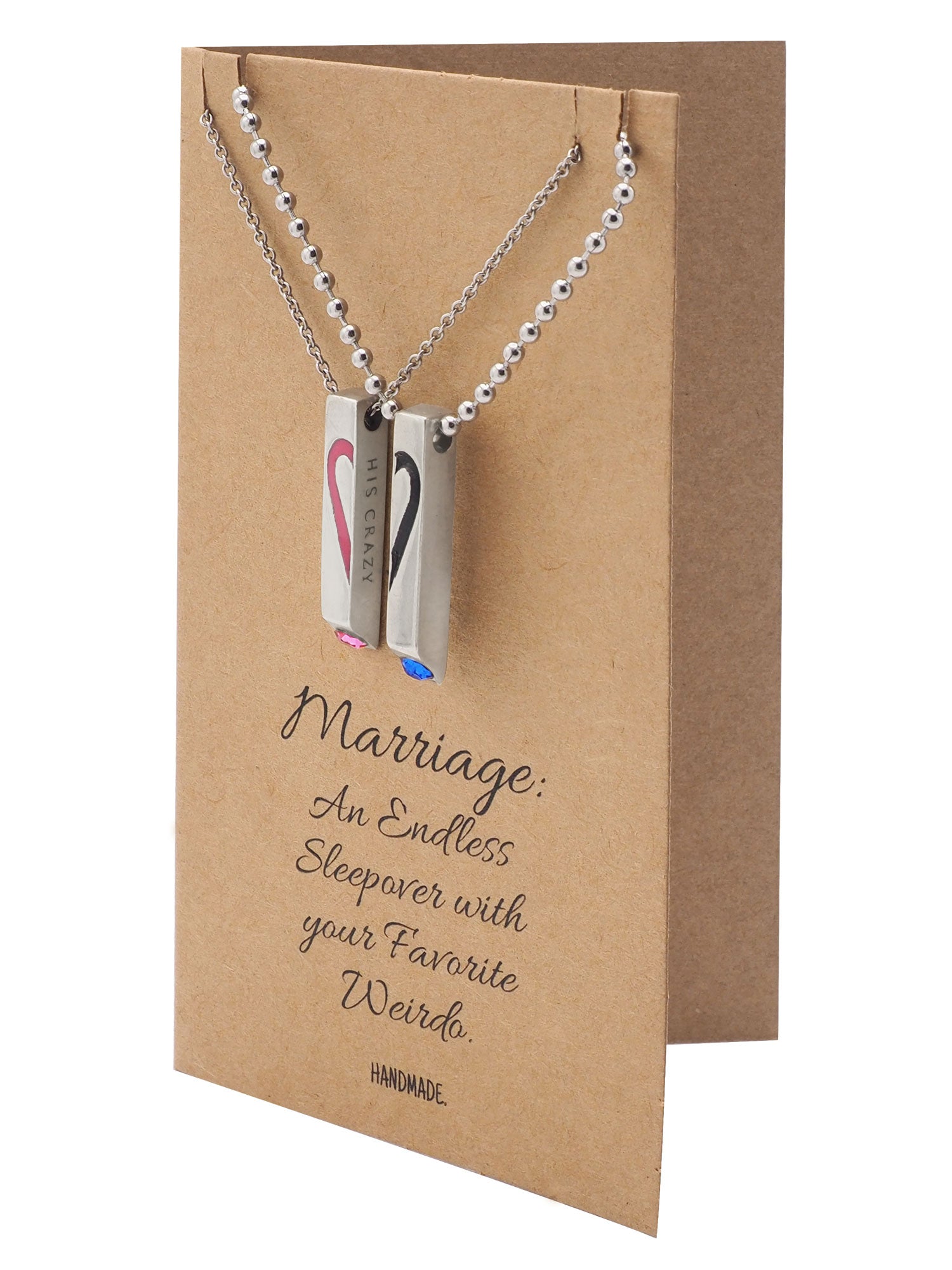 Mildred Couple Bar Pendants with Swarovski Crystals
