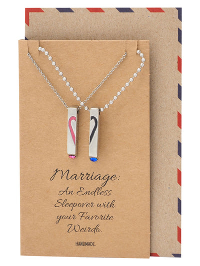 Mildred Couple Bar Pendants with Swarovski Crystals