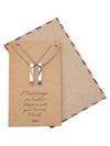 Set of 2 with His Crazy and Her Weirdo Inscription with Greeting Card