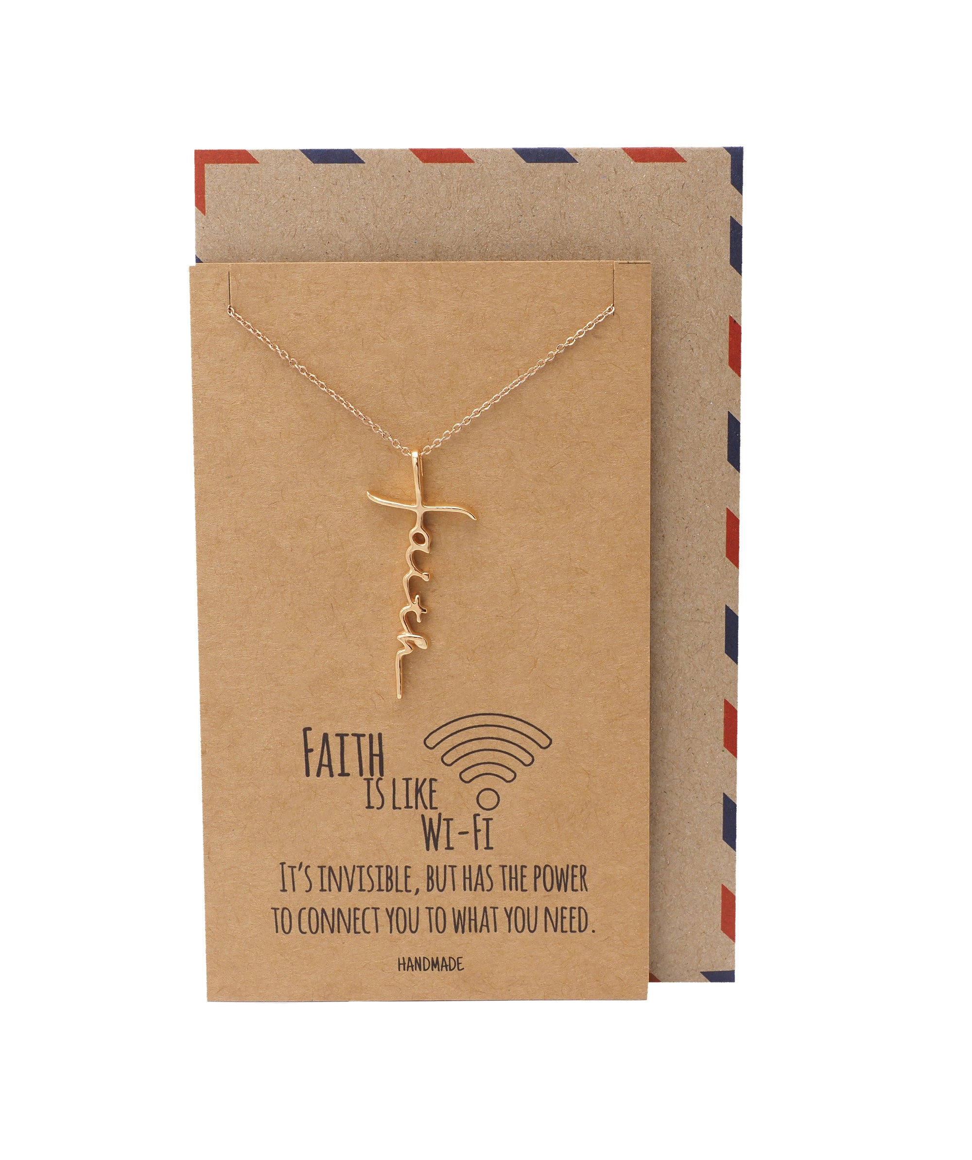 Jolee Faith Pendant Necklace in Rose Gold Tone