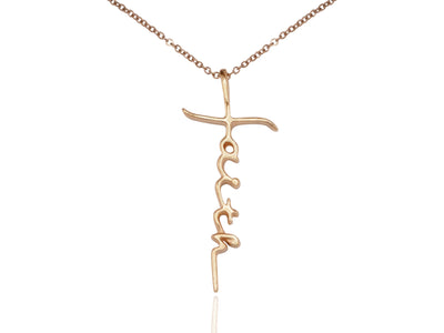 Jolee Faith Pendant Necklace in Rose Gold Tone