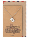 Ella Texas Map Cross Necklace for Women