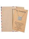 Alessia Grandmother Crossword Pendant Necklace