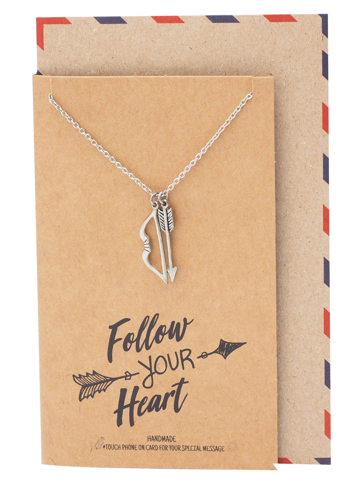 Elena Bow and Arrow Pendant Necklace