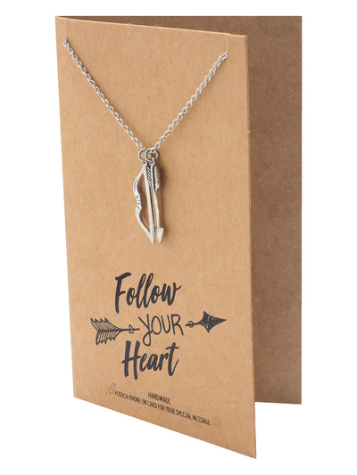 Elena Bow and Arrow Pendant Necklace