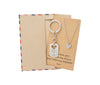 Earl Daddy's Girl Set, Engraved Heart Key chain and Necklace, Gift for Father, with Quote Card