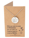 Zelda Dandelion Plate Pendant Necklace