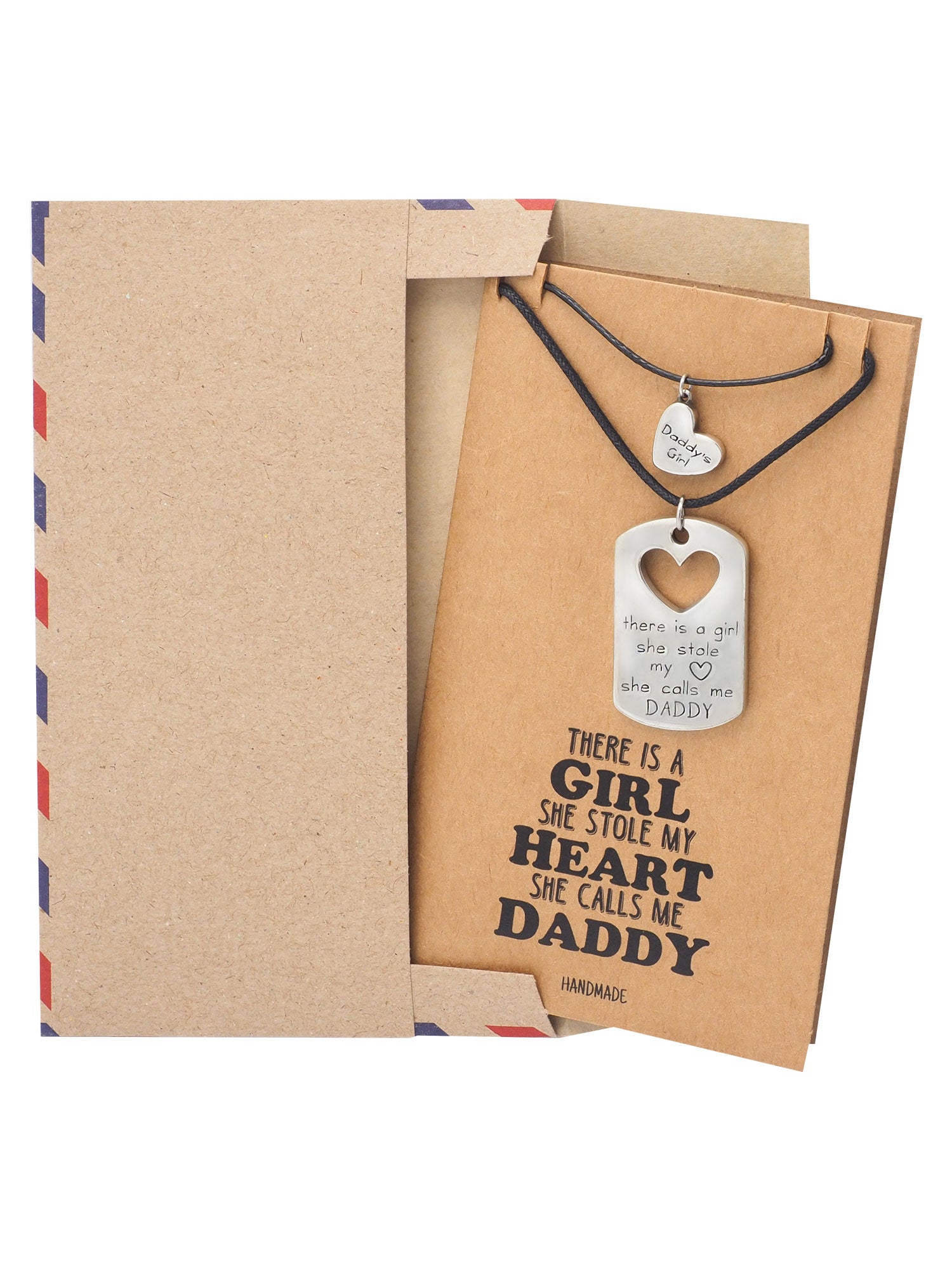 Tanya Father and Daughter Personalized Engraved Necklaces Set of 2