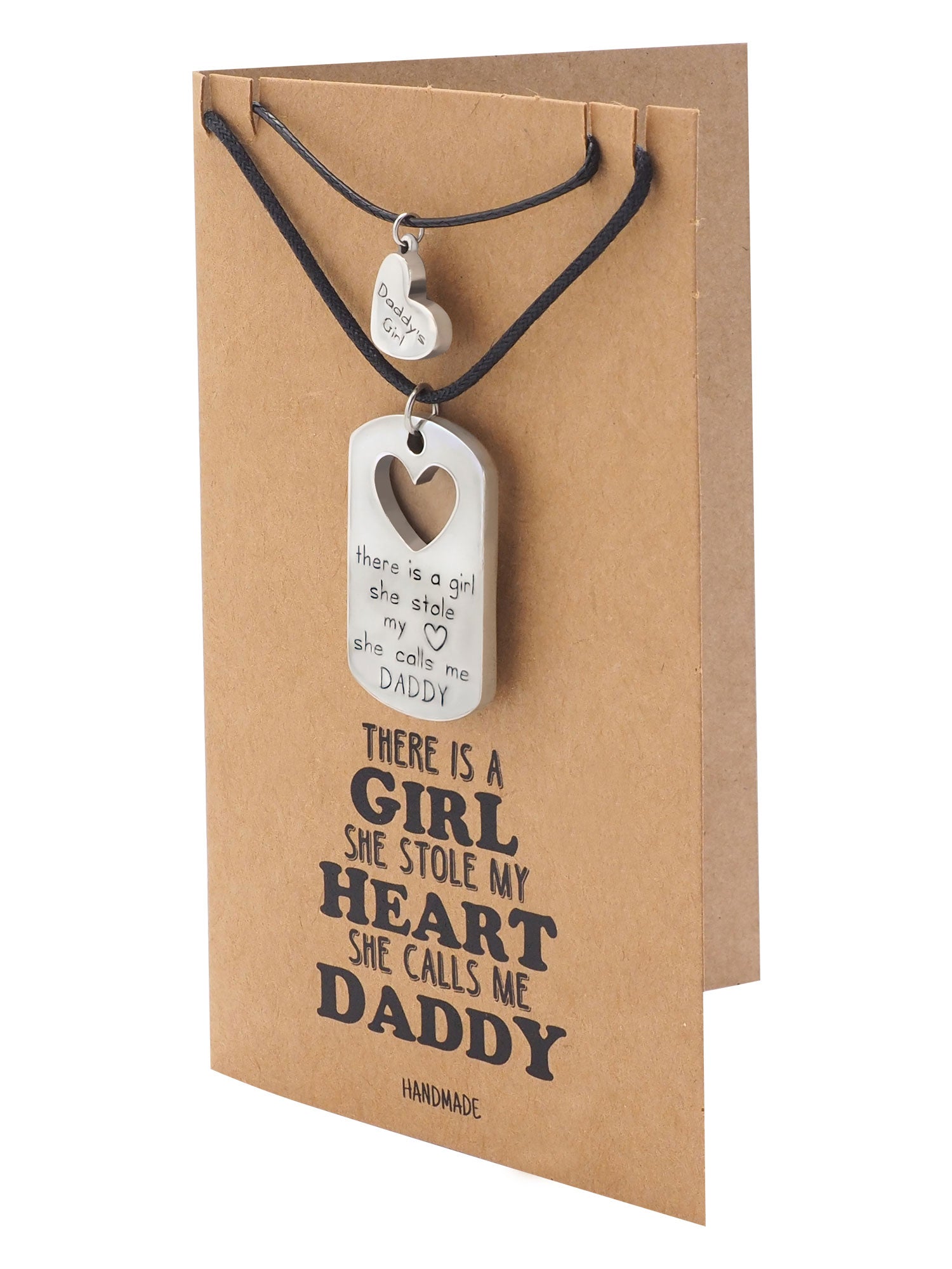 Tanya Father and Daughter Personalized Engraved Necklaces Set of 2