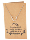 Allysa Deer Antler Pendant Gemini Necklace