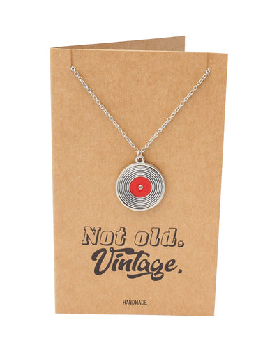 Elliana Vintage Disc Pendant Necklace