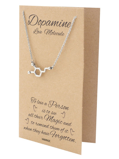 Lara Serotonin, Dopamine, Acetylcholine Molecule DNA Necklace