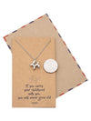 Reagan Dog Balloon Pendant Necklace with Inspirational Greeting Card