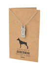 Jolene Doberman Head Pendant Necklace