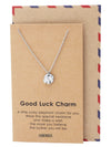 Kathy Elephant Necklace with Good Luck Charm