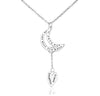 Eloise Granddaughter Necklace with Moon Pendant and Heart Charm