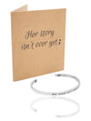 Liezel Continue Semicolon Heart Cuff Bracelet