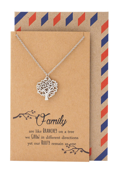 Zena Mothers Day Gifts Family Tree Necklace