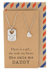 Mason Father Daughter Personalized Engraved Necklaces