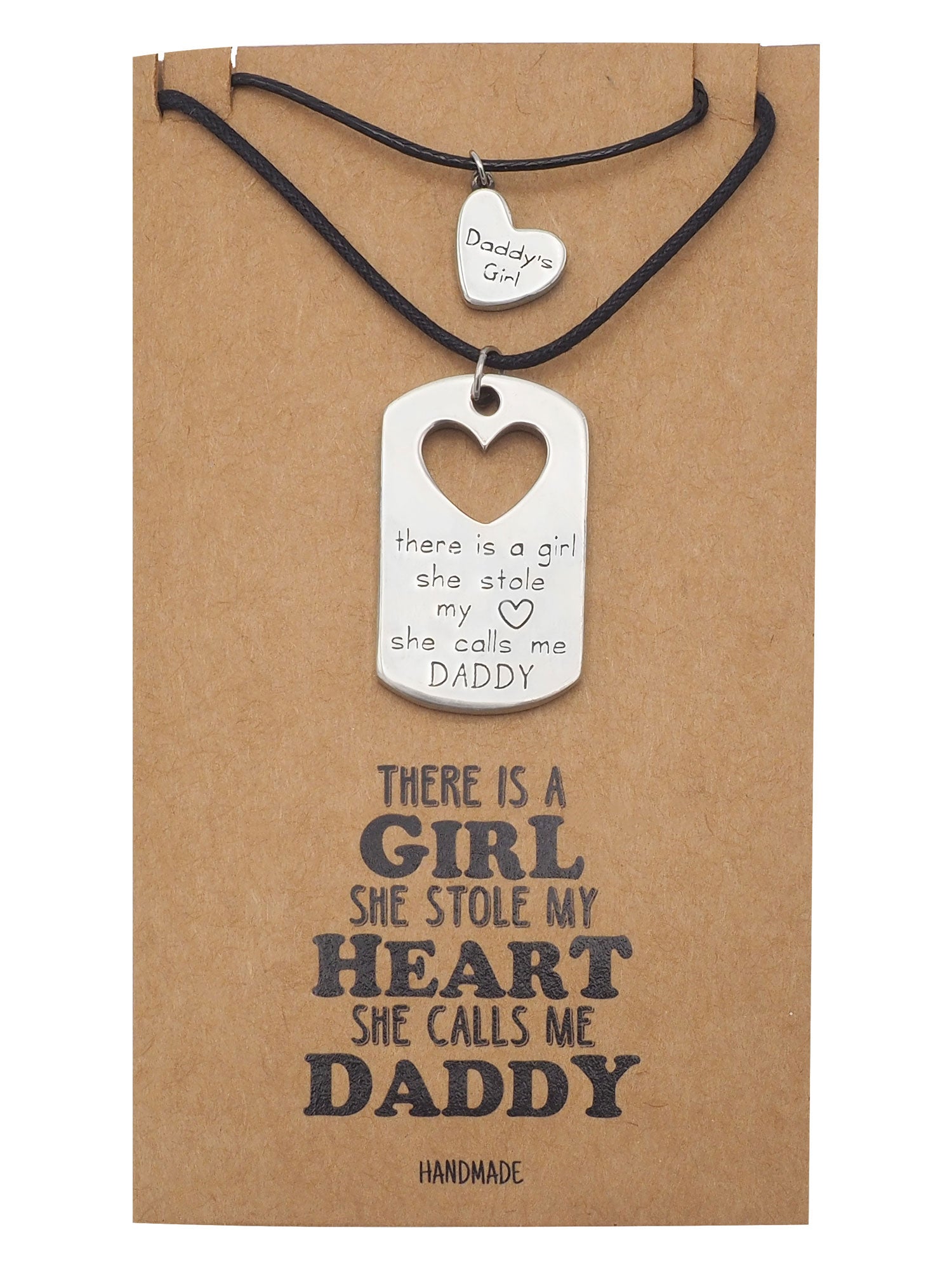 Tanya Father and Daughter Personalized Engraved Necklaces Set of 2