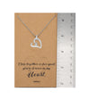 Fiona Love Heart Pendant Necklace, You're Forever in My Heart Greeting Card