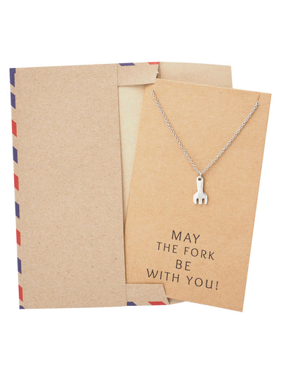 Mariele Fork Charm Necklace