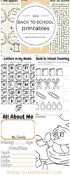 Free Back To School Printables