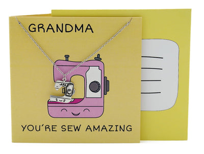 Ami Grandma Necklace Funny Puns Gifts for Grandma