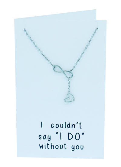 Kate Infinity Heart Lariat Necklace