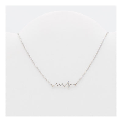 Macaria Electrocardiogram Heartbeat Necklace