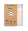 Adira Gifts for Teachers - Apple Pendant Necklace with 2 Circles, with Inspirational Greeting Card