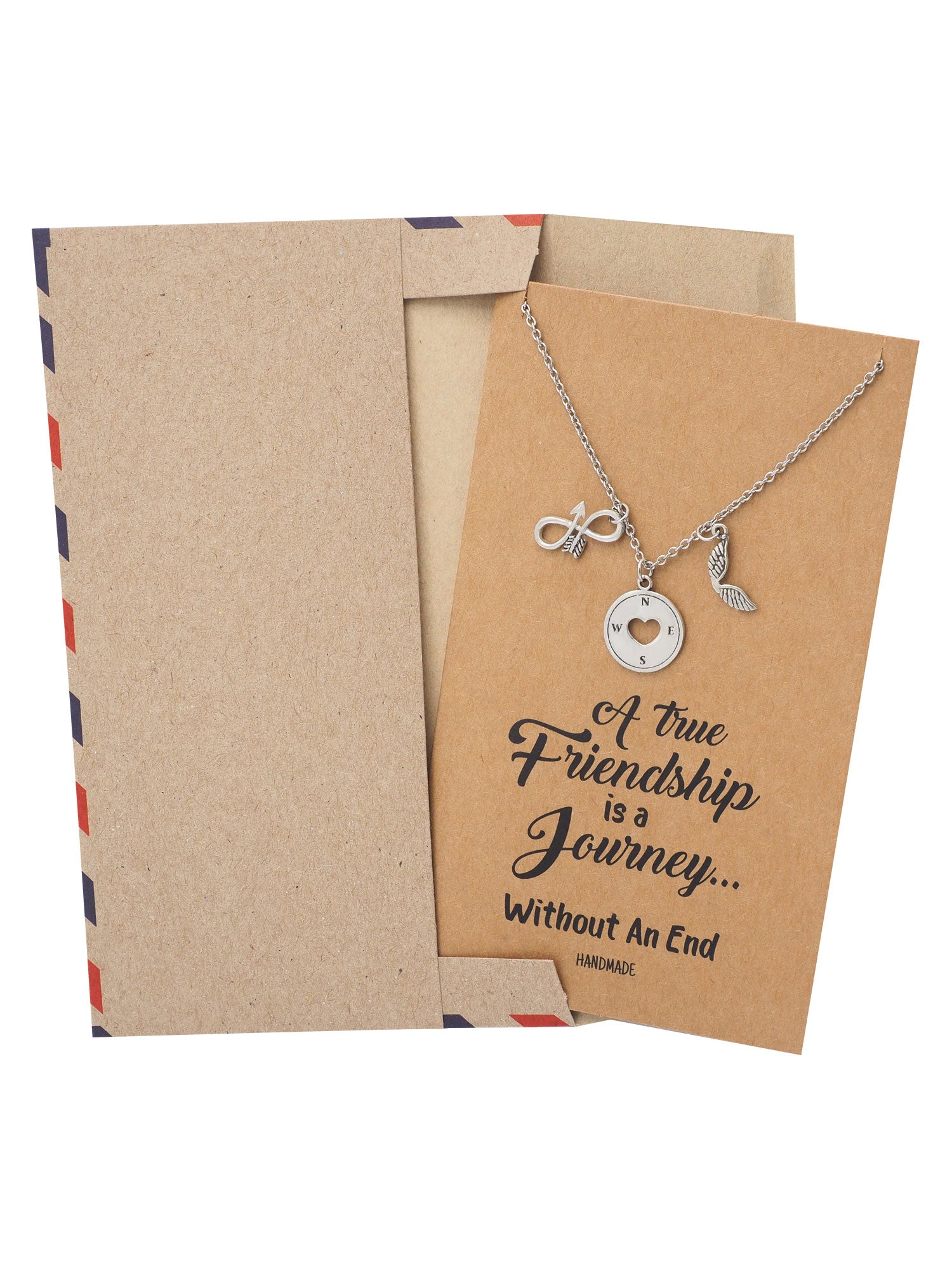 Lena Friendship Necklace With Infinity Arrow