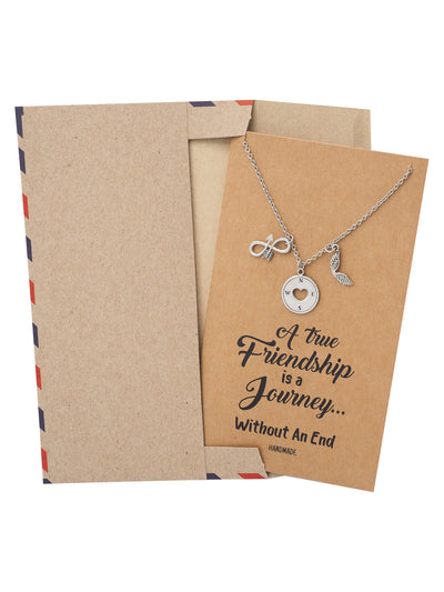 Lena Friendship Necklace With Infinity Arrow