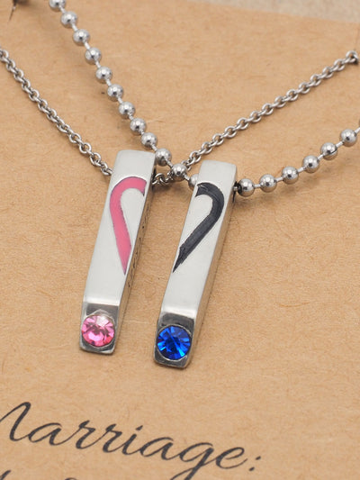 Mildred Couple Bar Pendants with Swarovski Crystals