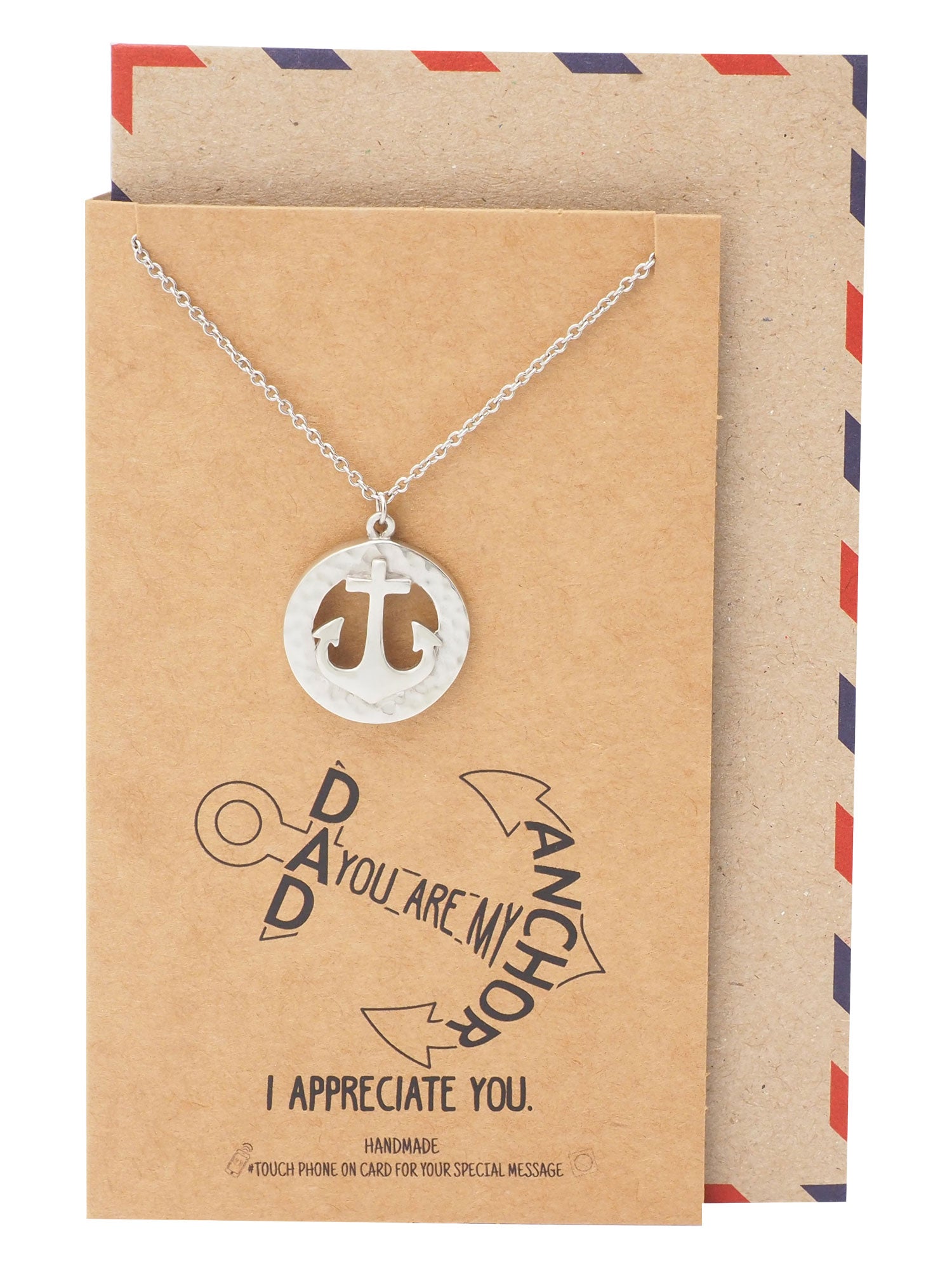 Inno Ring and Anchor Pendant Necklace