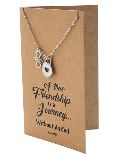 Lena Friendship Necklace With Infinity Arrow