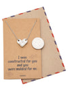 Immanuelle Lego Pendant Necklace Relationship Goals Gifts for Women with Greeting Card