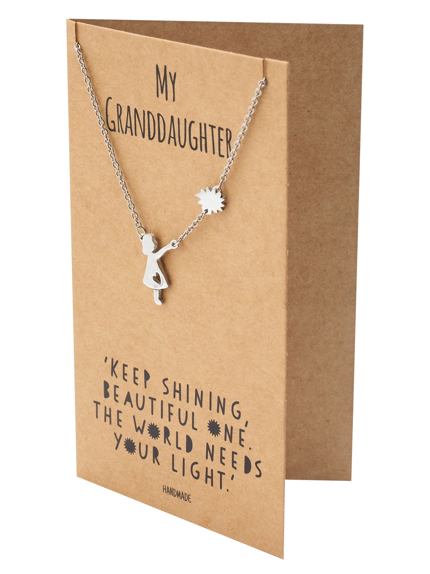 Fay Happy Birthday Granddaughter Inspirational Jewelry Quotes & Greeting Card