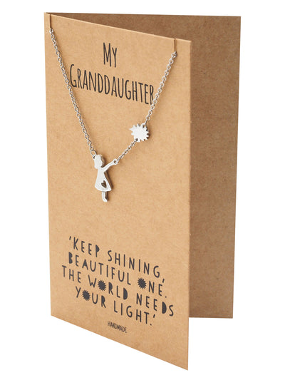Fay Happy Birthday Granddaughter Inspirational Jewelry Quotes & Greeting Card
