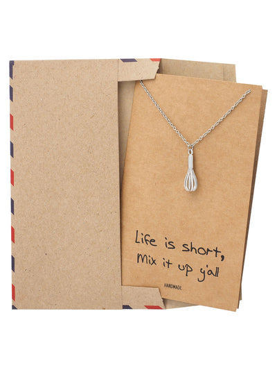 Paula Whisk Necklace Gift for Bakers