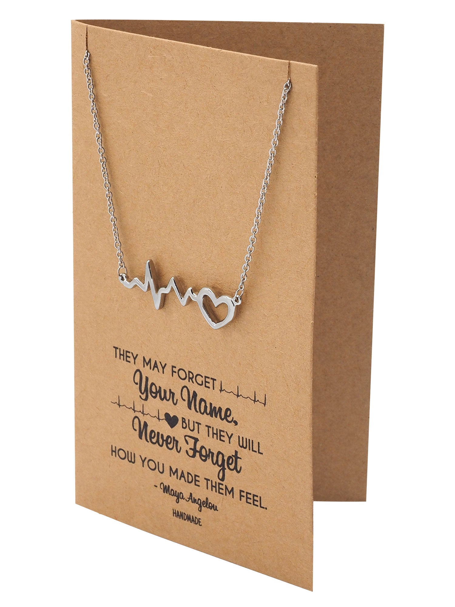 Polly Heartbeat ECG with Heart Necklace