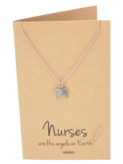 Dina Nurse Jewelry with Angel Wings Pendant