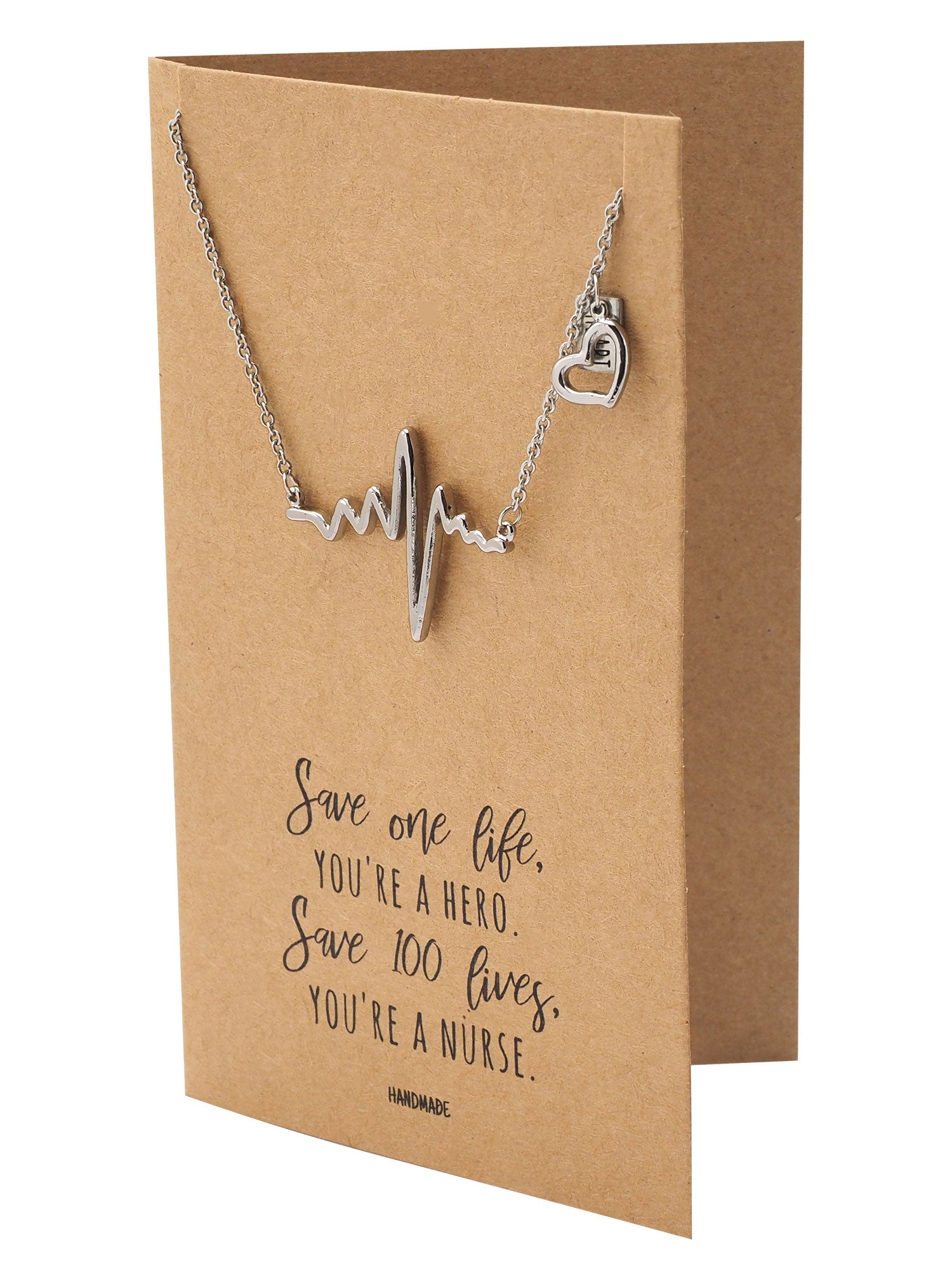 Davina ECG with Heart Shape and Heart Bar Charms